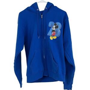 Hanes Official Disneyland Resort Parks Mickey Full Zip Sweatshirt Hoodie Size S‎